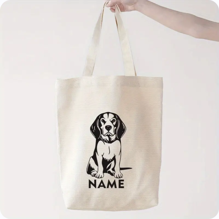 Personalizowana torba z bawełny na zakupy Beagle