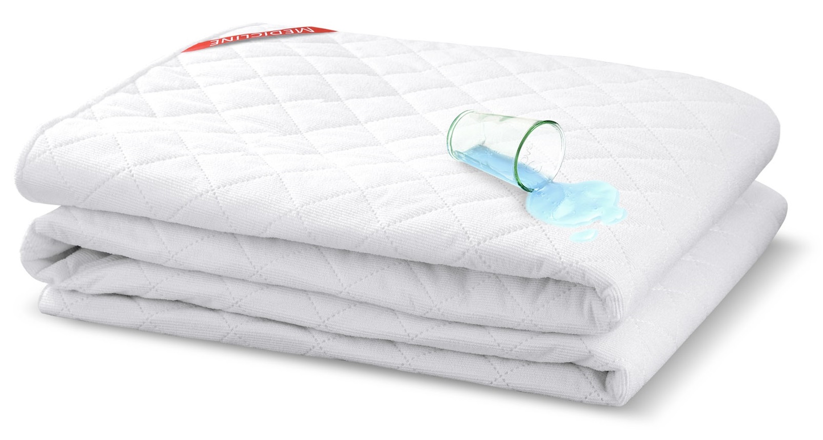 Nakładka / ochraniacz na materac wodoodporna pikowana ultradźwiękowo premium 90x200cm biała
