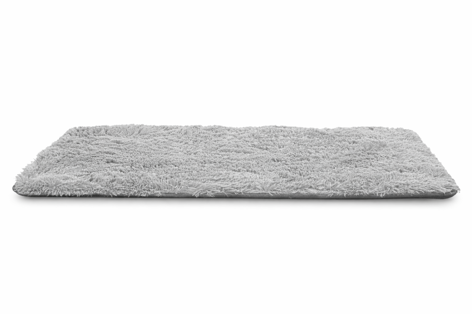 Legowisko dla psa mata 100x70 cm shaggy jasnoszary antyslip chmurka materac - obrazek 4
