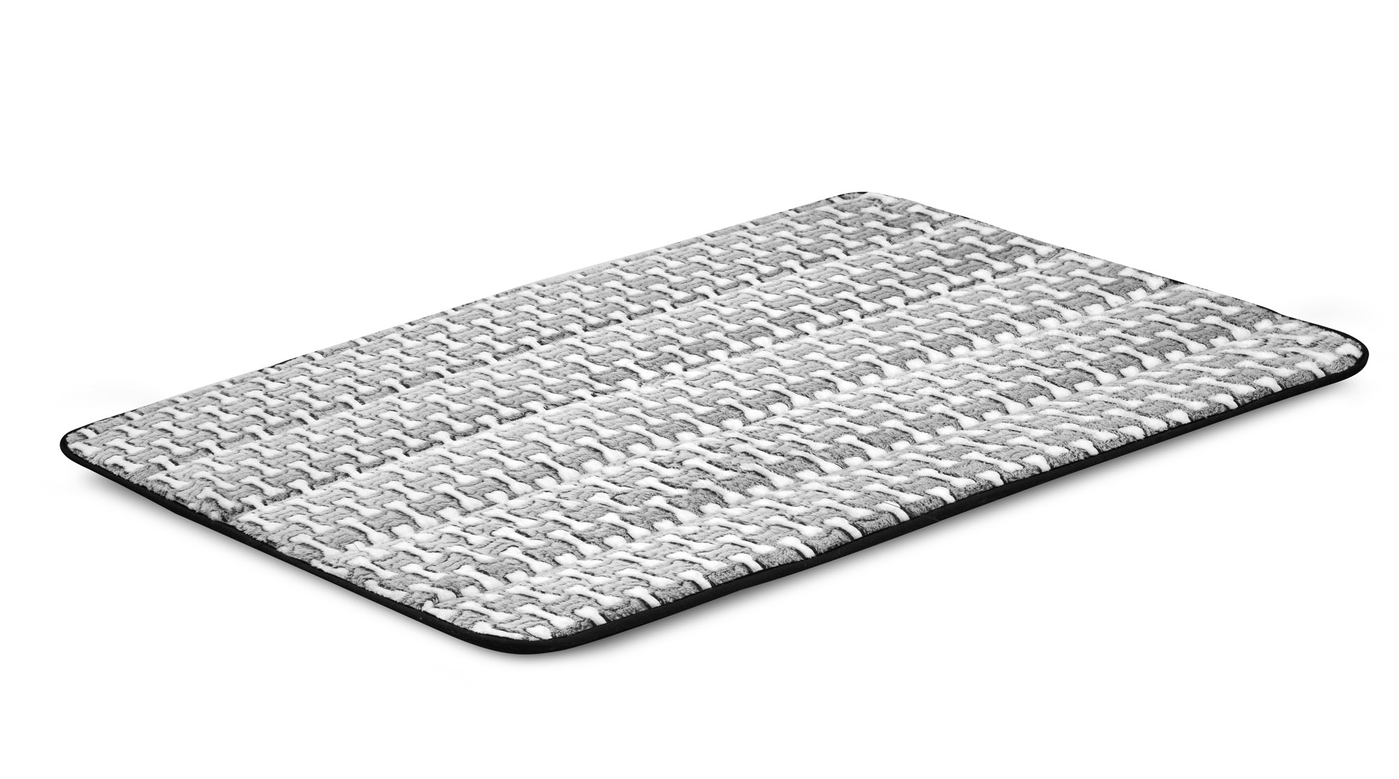 Legowisko dla psa mata 100x70 cm polar kości antyslip miekki materac - obrazek 3